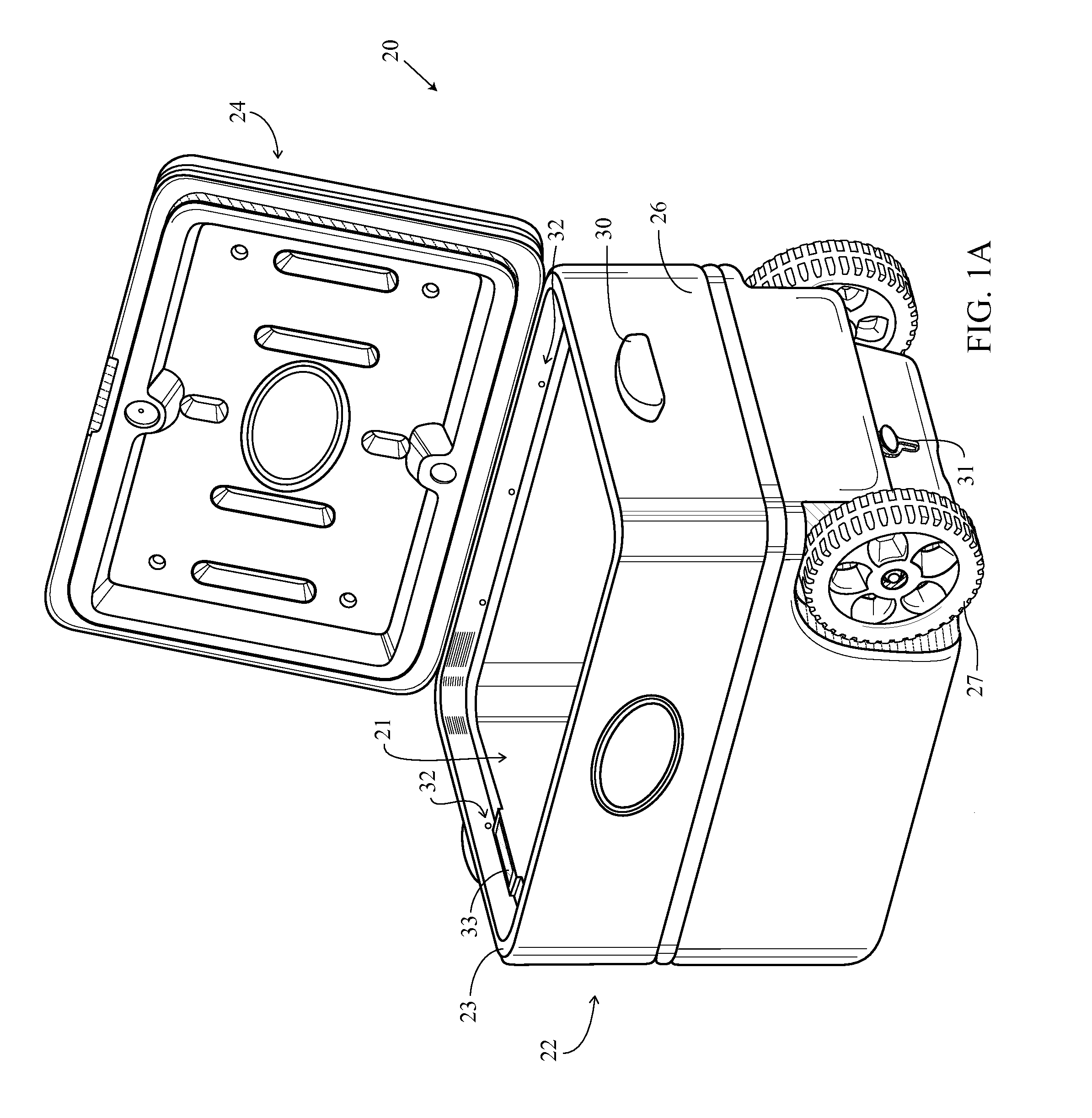 Cooler with LED lighting