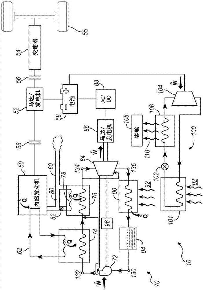 Waste heat recovery for power generation and engine warming-up