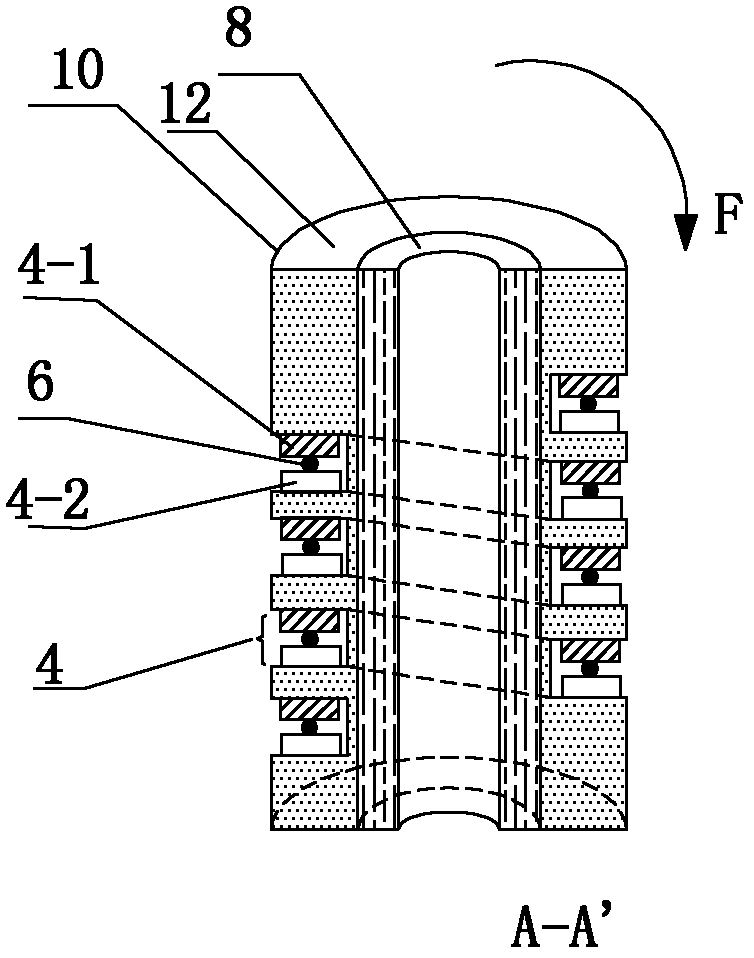 Optical fiber sensing device based on composite material