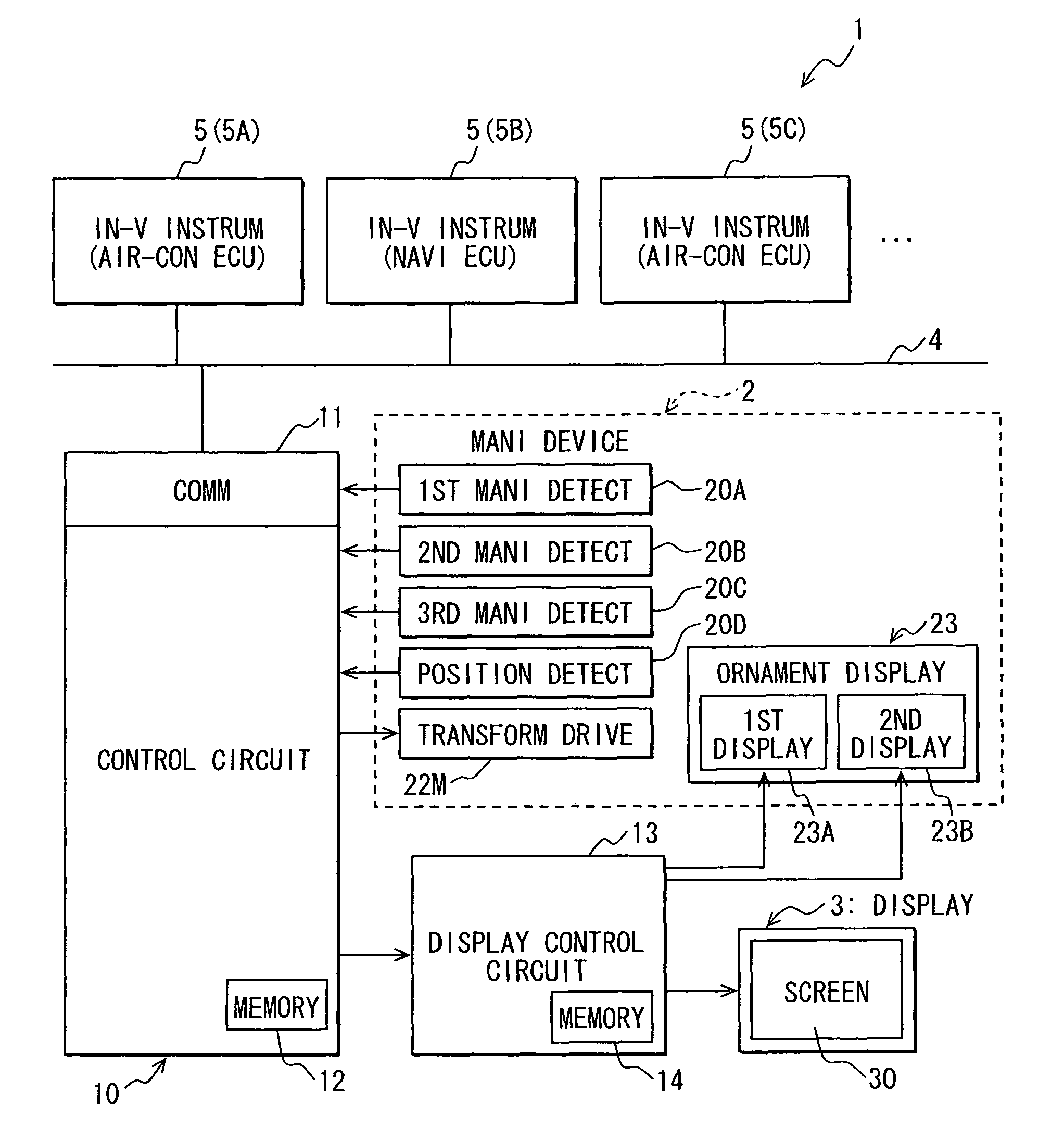 Vehicular manipulation input apparatus