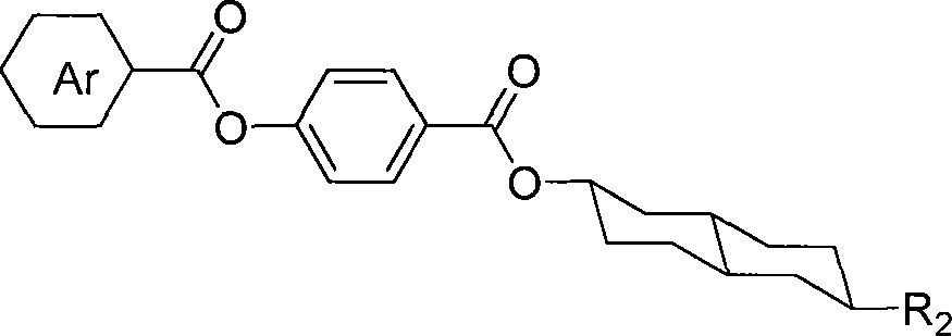 Fluorine-containing trans-decalin esters compounds and synthesis method thereof