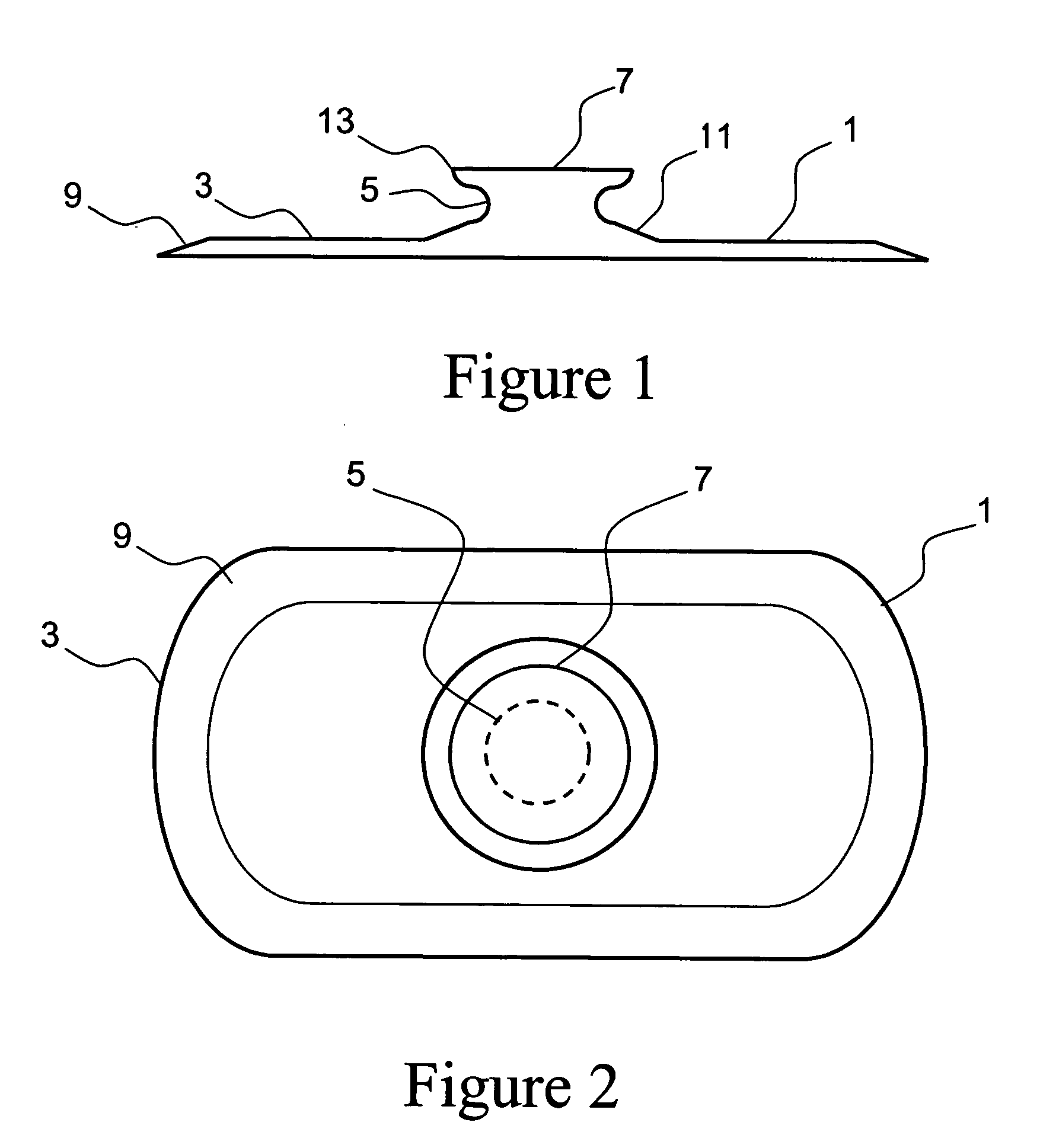 Post patch for mounting devices inside tires