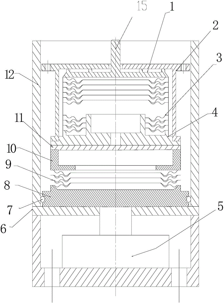 Pressure-storage frequency-varying device