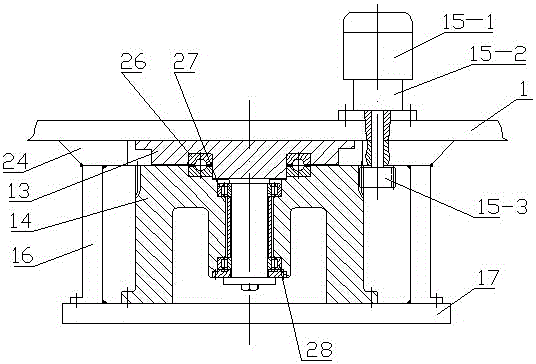 Large wind turbine generator system with double wind wheels