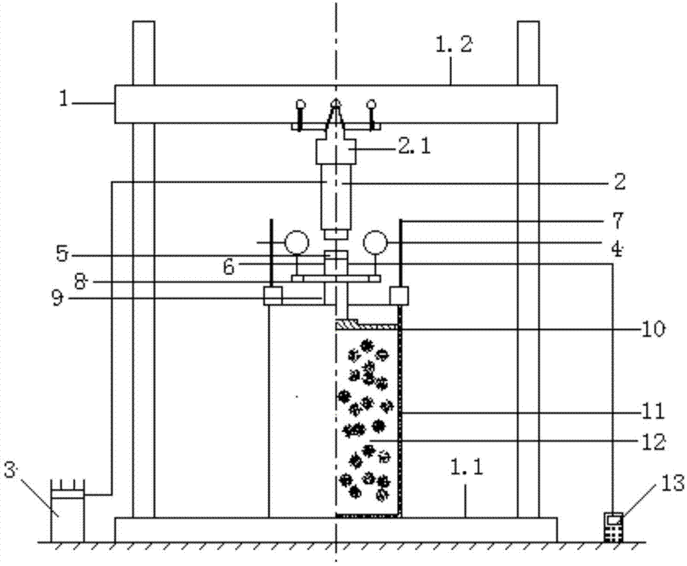 Device for artificially preparing test soil sample of structural intact soft clay and method thereof