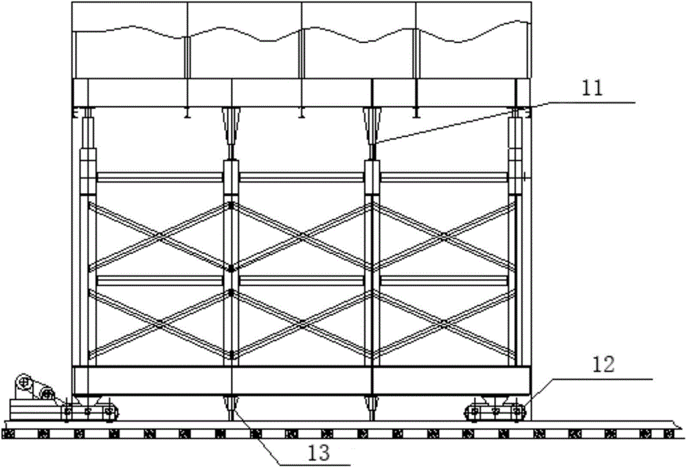 Super-large section chamber reinforced concrete modelling construction method