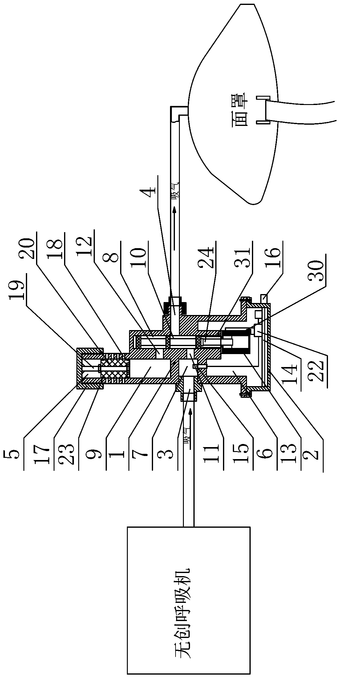 Intelligent adjustable one-way exhaust device