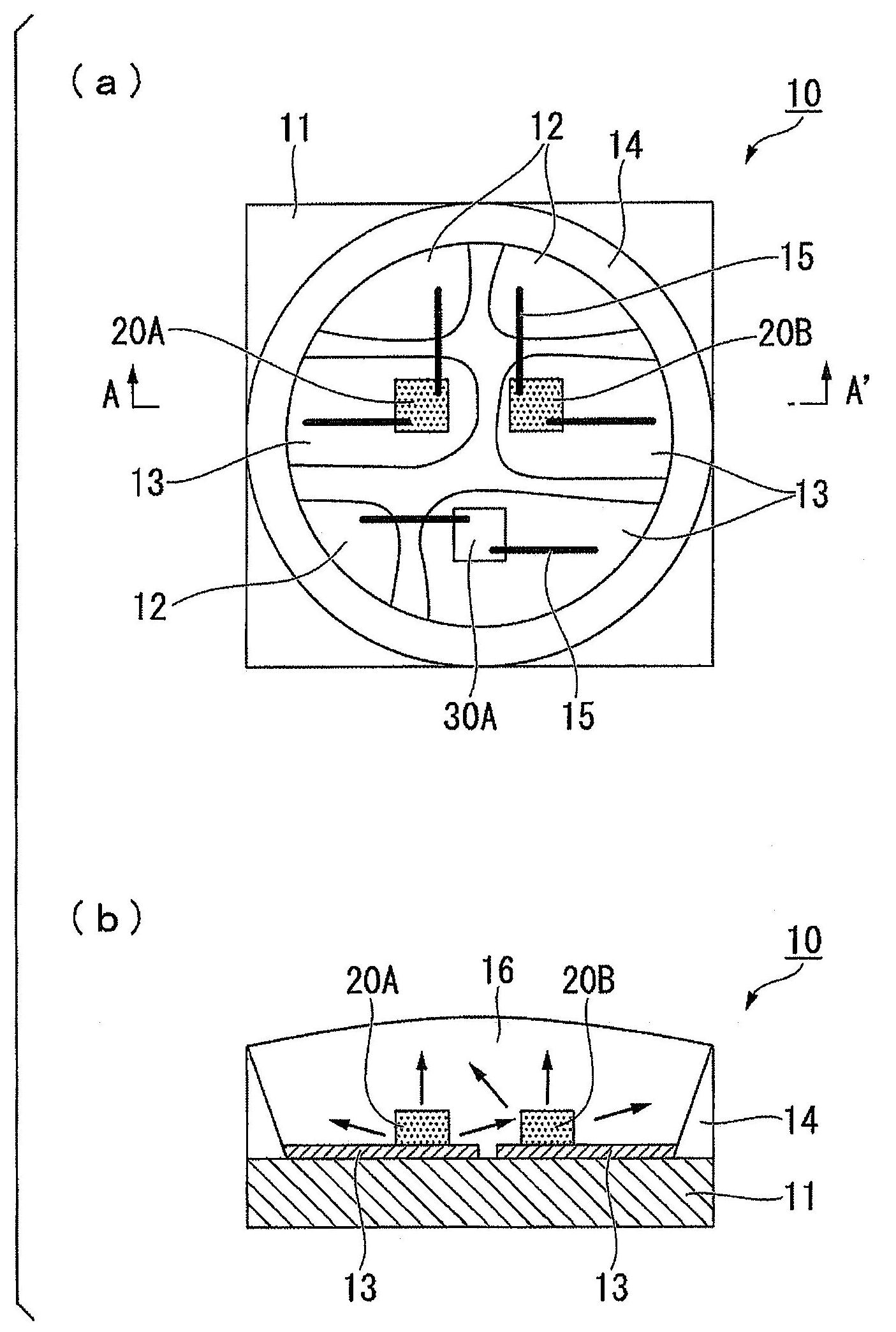 Multicolour light emitting diode lamp for use in plant cultivation, lighting device and plant cultivation method