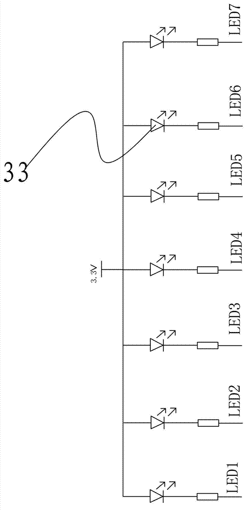 Sliding-touch dimming LED (light-emitting diode) flashlight