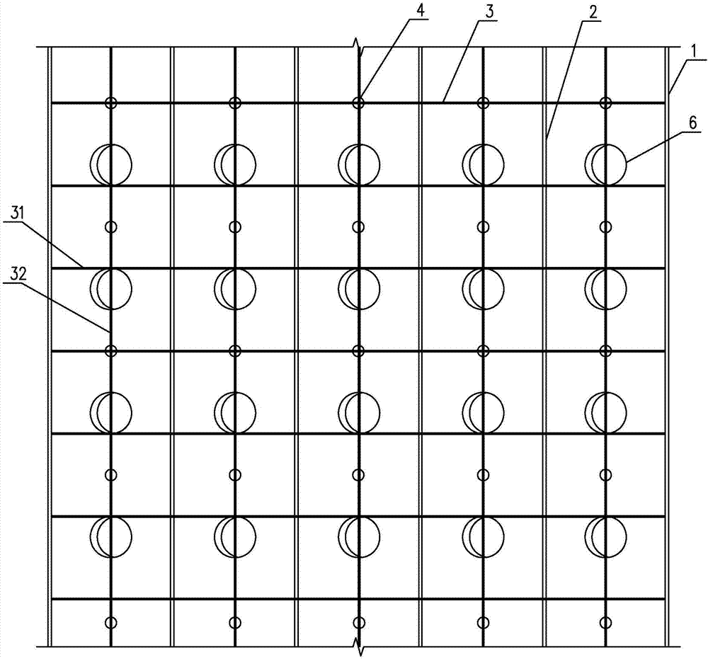 Modified type extensible steel-concrete combined precast wall with ribbed profile steel