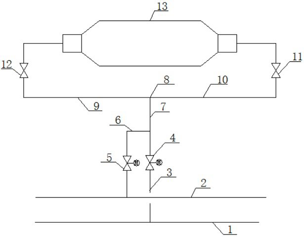 Double-inlet and double-outlet coal mill inlet cold and hot primary air mixing system and method