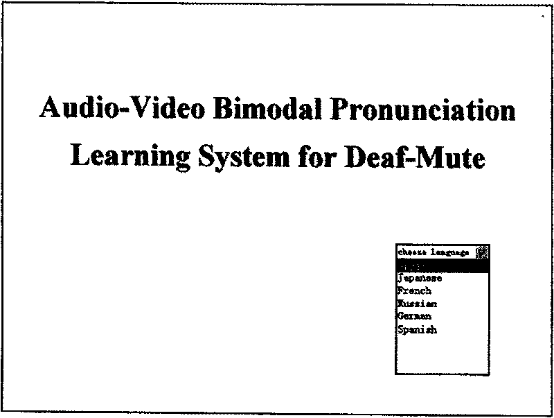 Multi-language available deaf-mute language learning computer-aid method