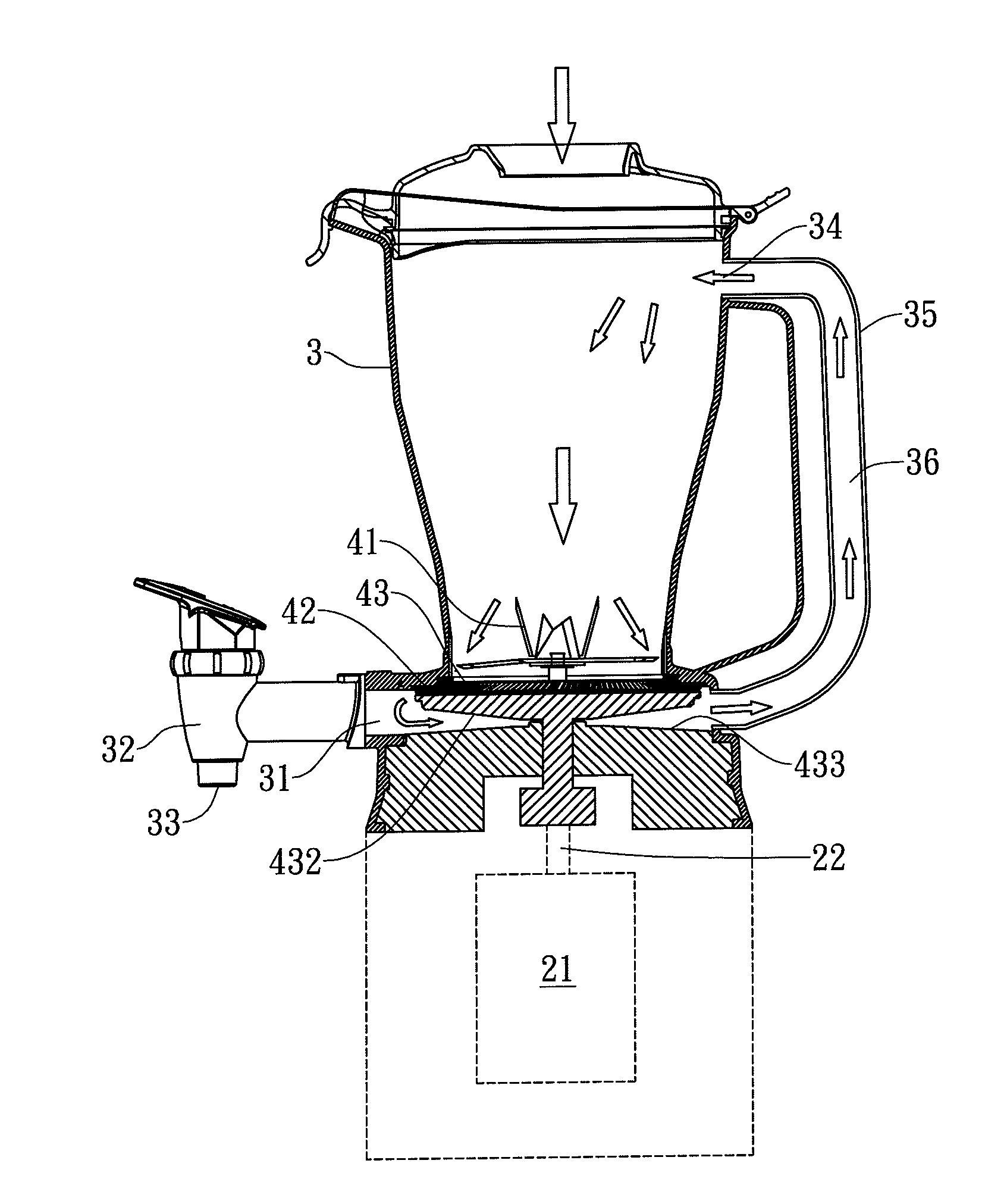 Circulating processor