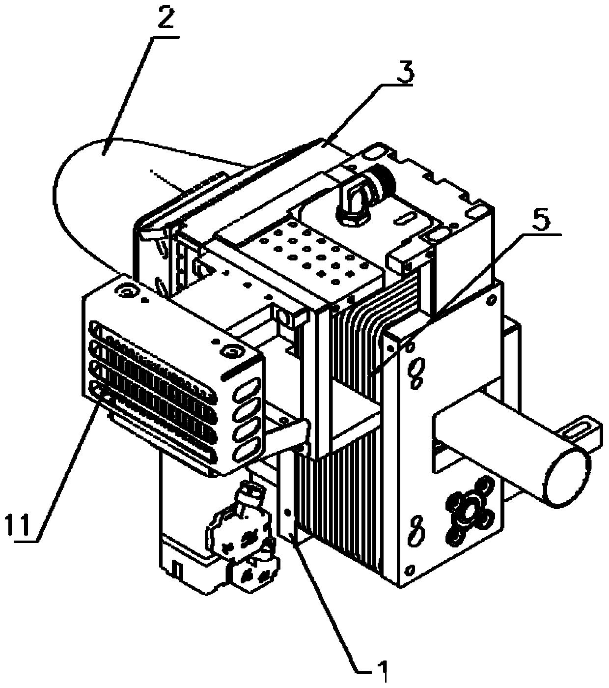 Lithium battery electrode tab cutting and dust removal device and lithium battery electrode tab cutting device