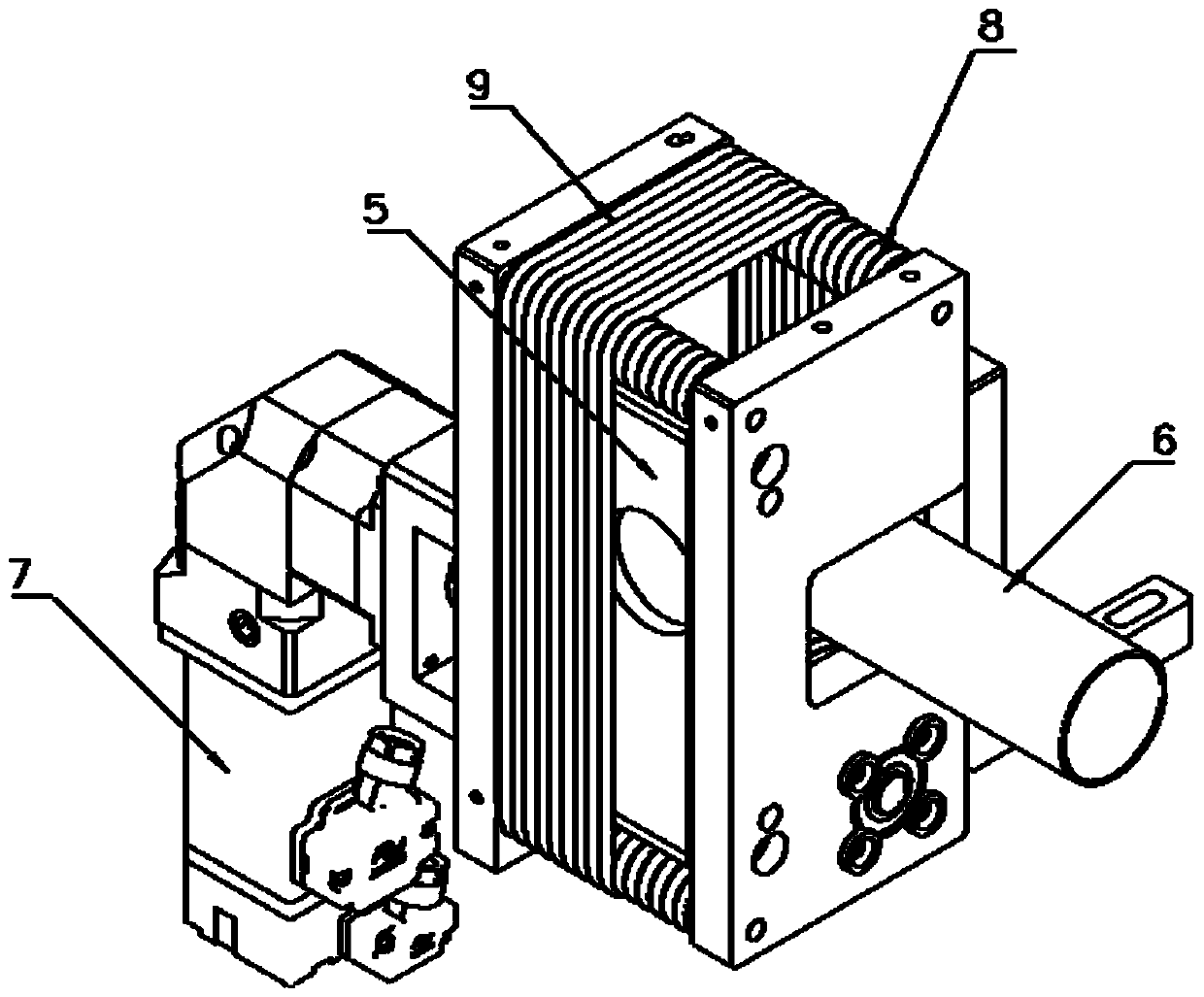 Lithium battery electrode tab cutting and dust removal device and lithium battery electrode tab cutting device