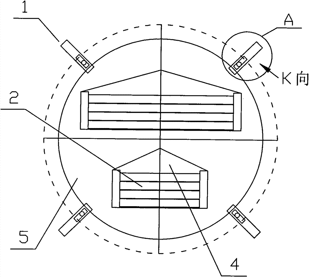 Hot powder splashing prevention device for dredging kiln