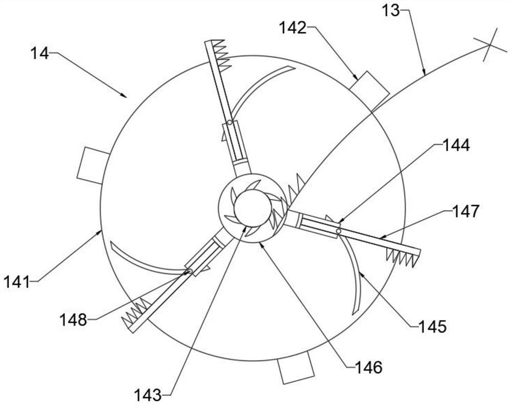 Water circulation type dust removal spraying device based on underground operation in coal mine