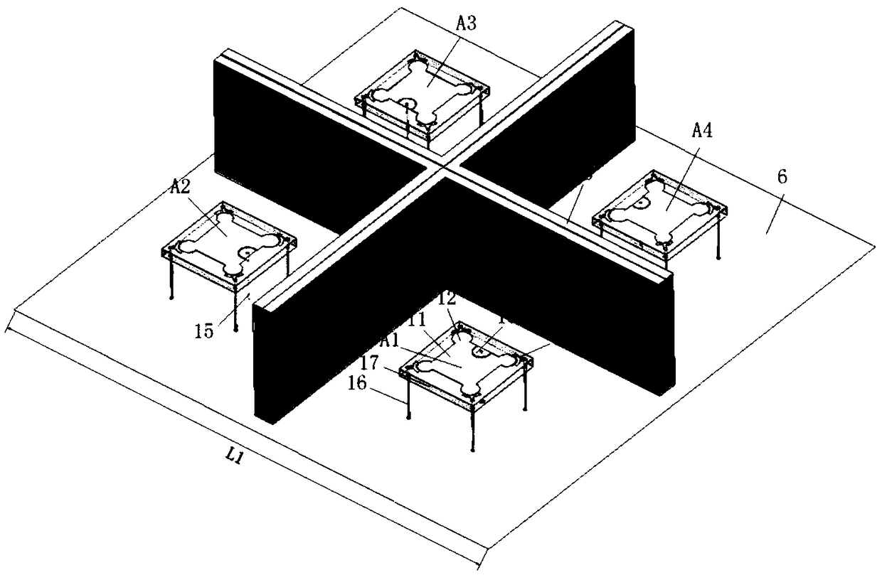 Electromagnetic wave absorbing body-based high-isolation array antenna