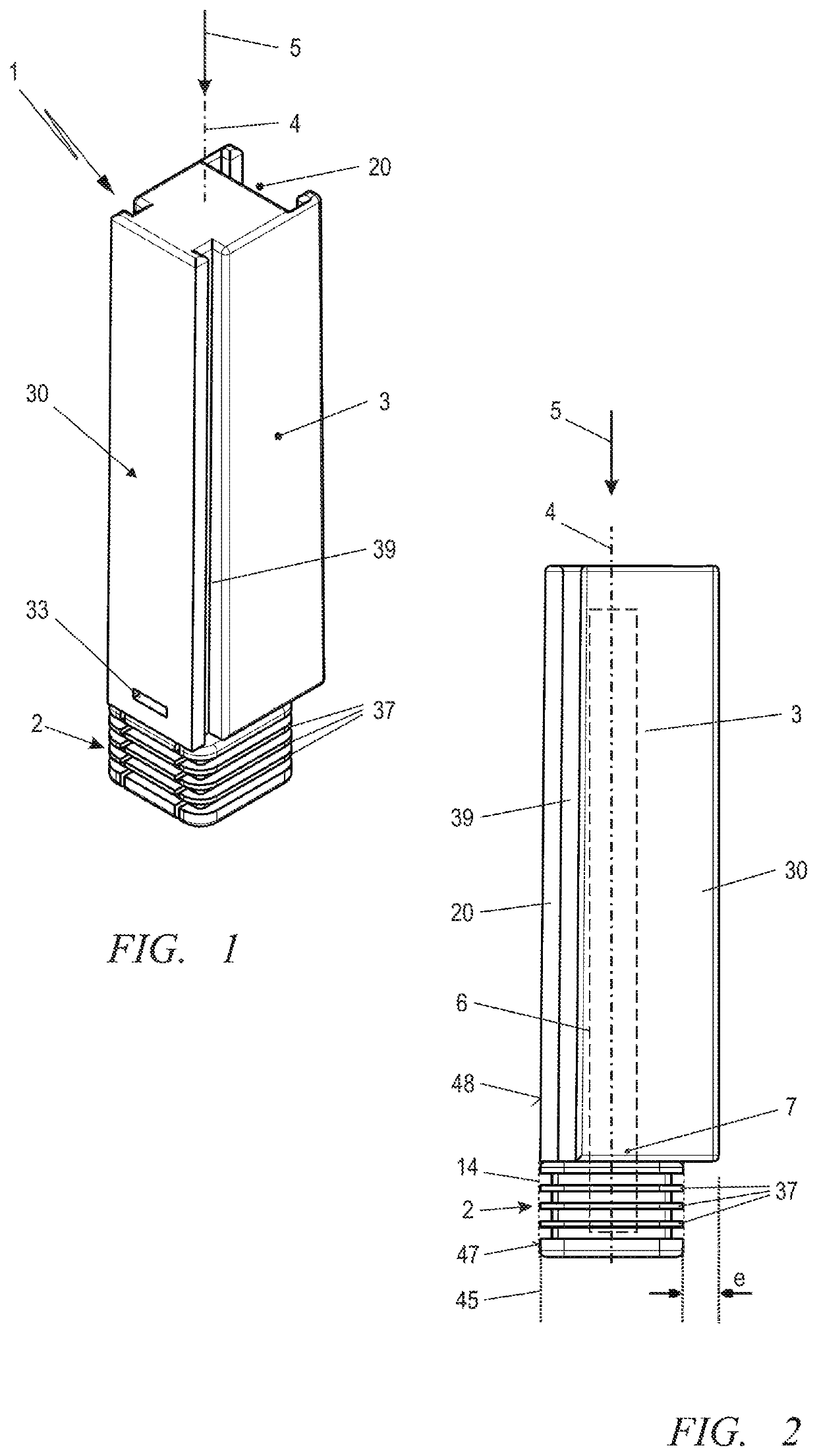 Packaging container for an elongate object such as a milling cutter, drill bit or the like