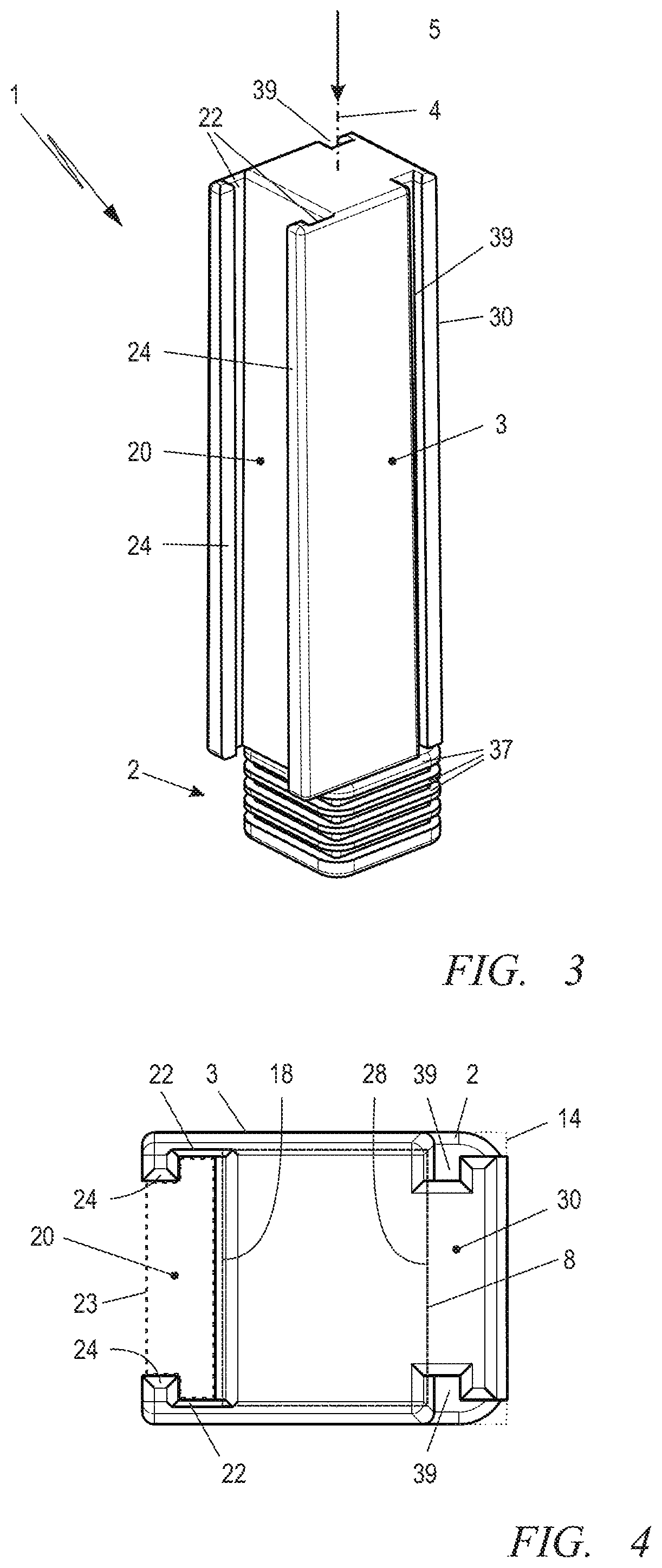 Packaging container for an elongate object such as a milling cutter, drill bit or the like