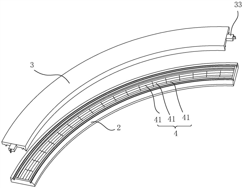 Intersection ground electronic display diversion line