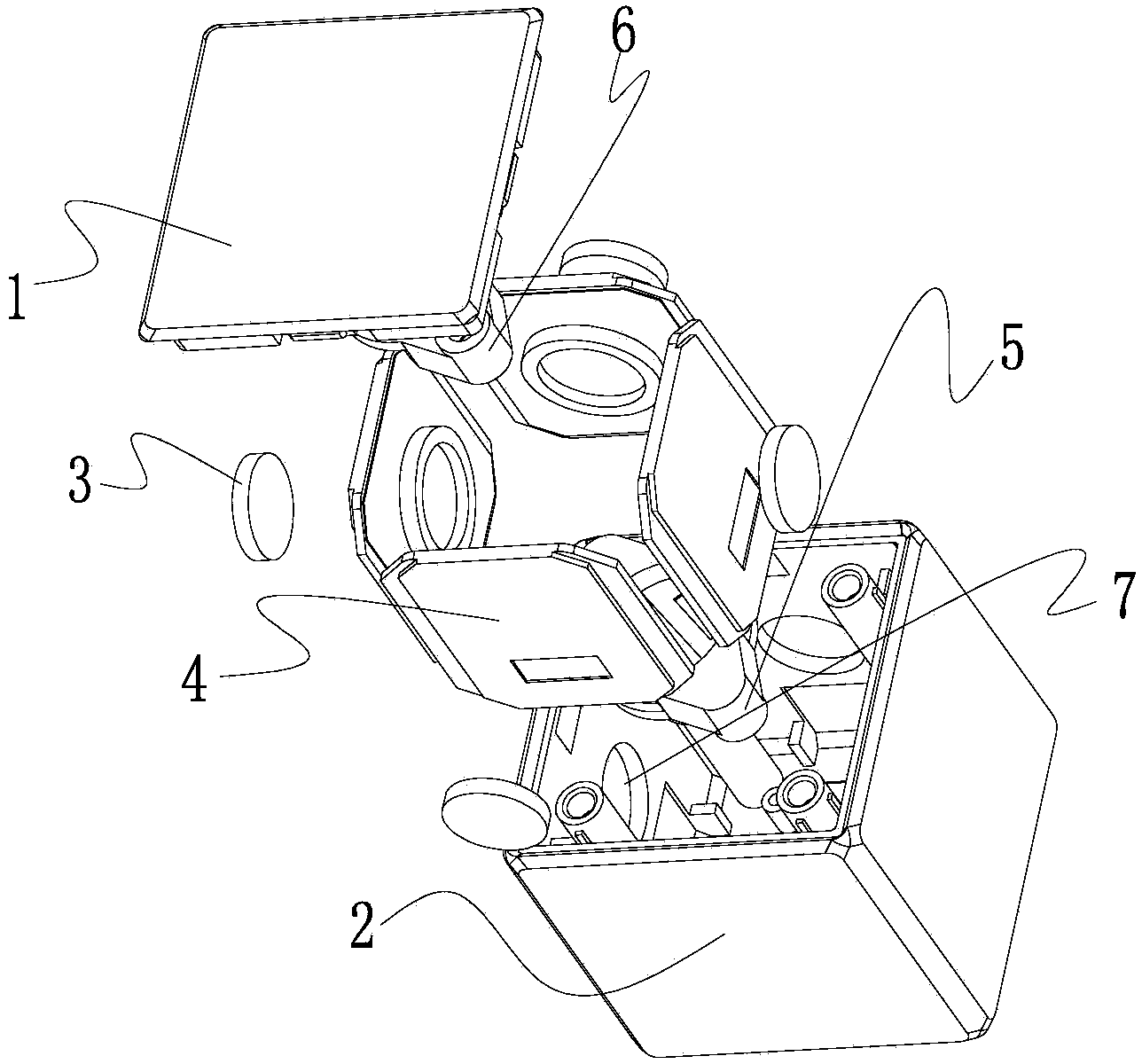 Magnet building block structure