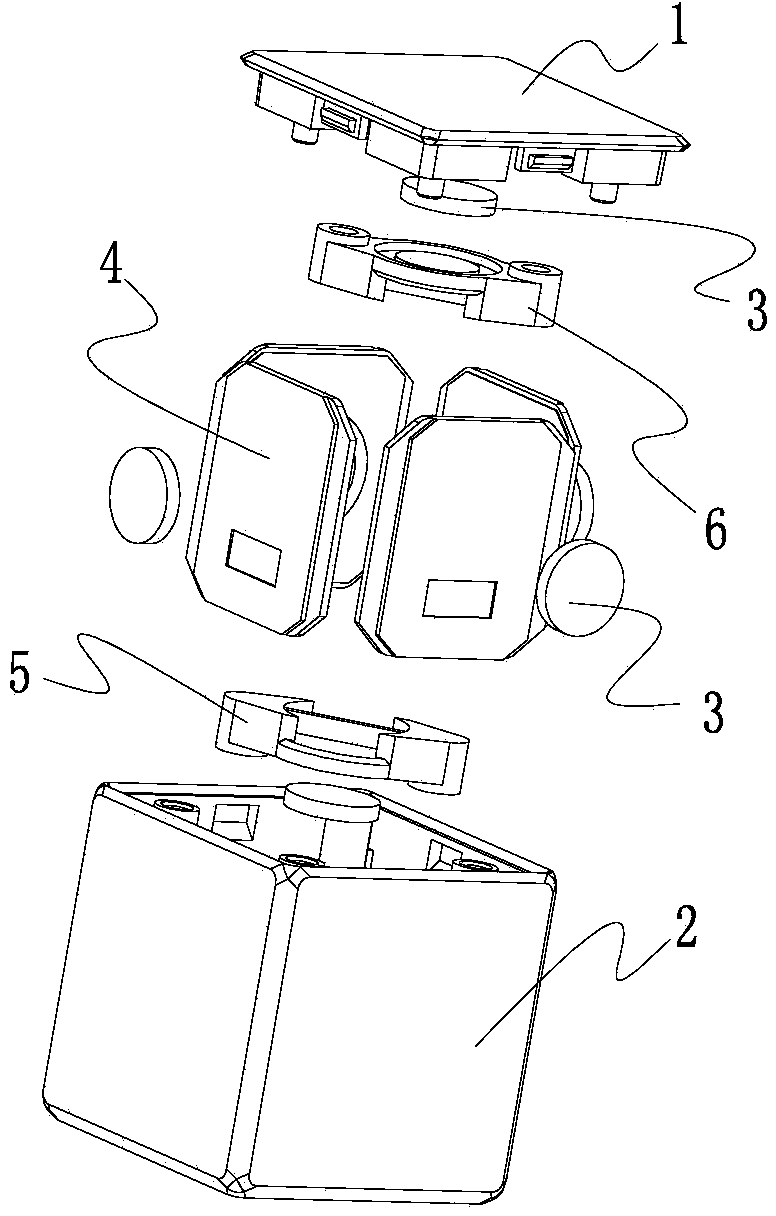 Magnet building block structure