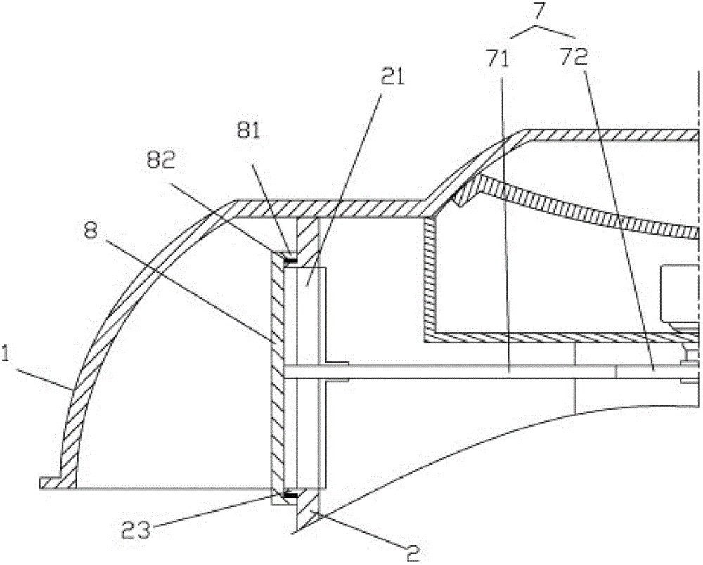 Double-seal roof ventilator