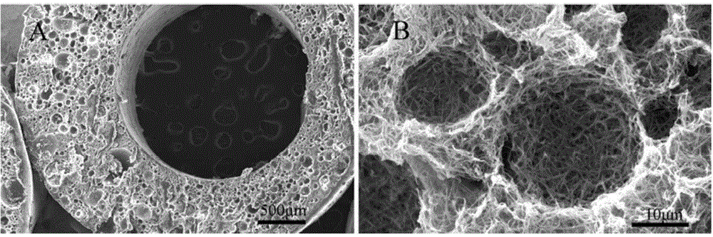 Preparation method of porous nano-fiber tubular scaffold