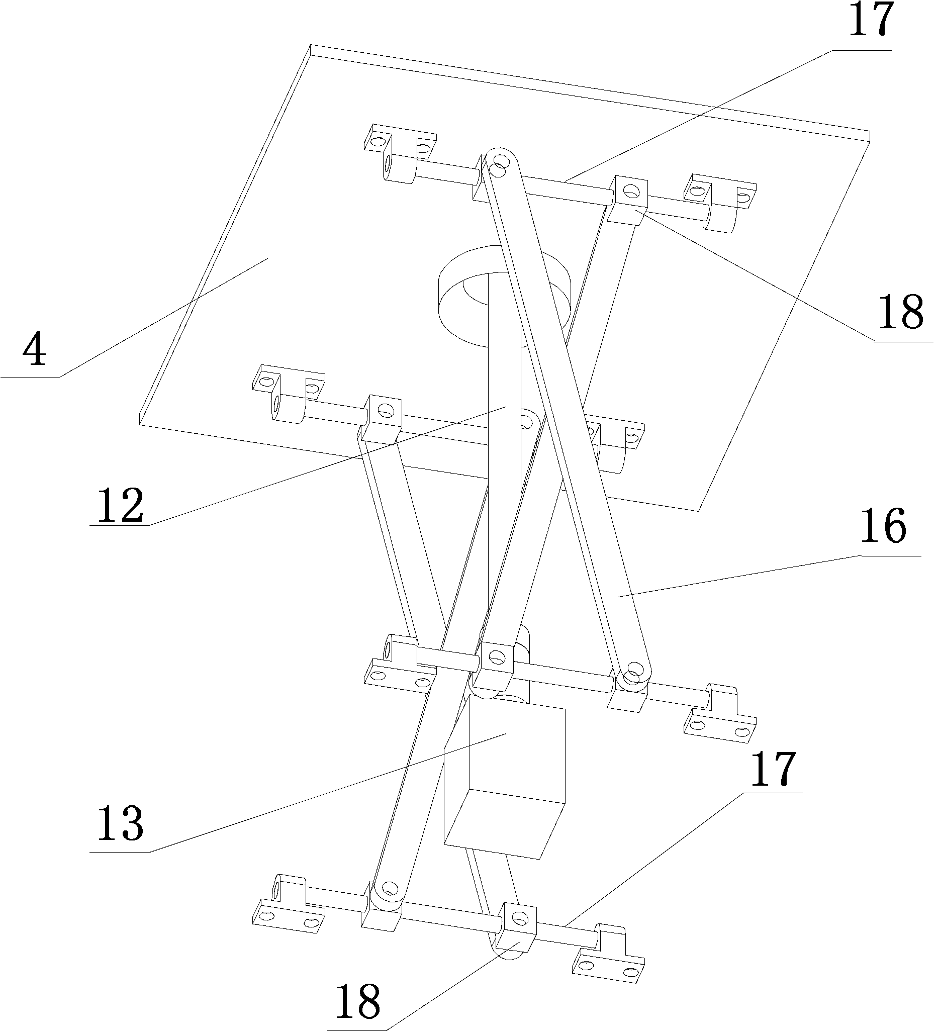 Lifting-type hedgerow trimmer