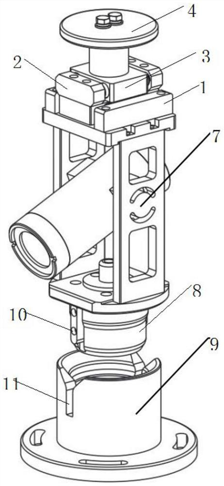 Manipulator flexible clamping structure and application of manipulator flexible clamping structure in quick change device