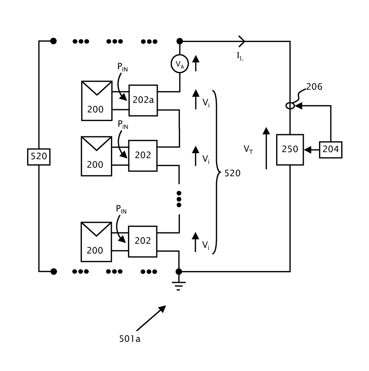 Arc detection and prevention in a power generation system