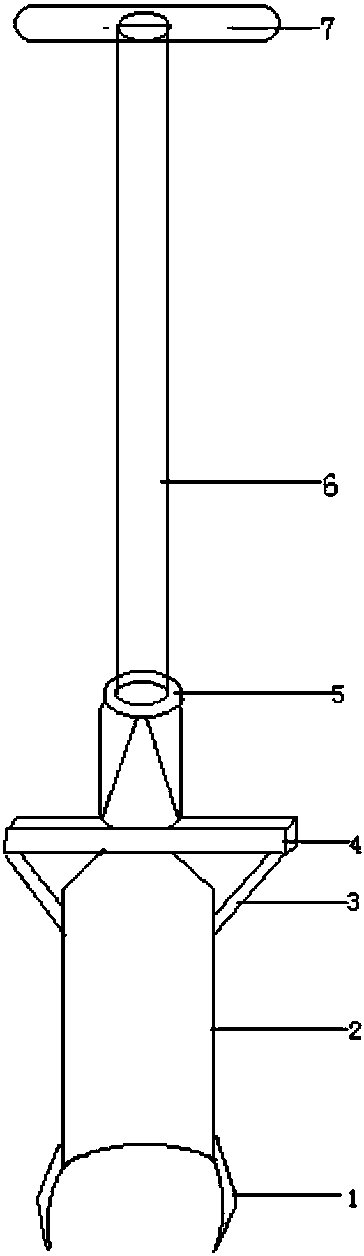 Fast labor-saving iron shovel