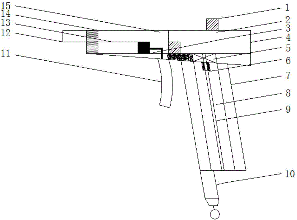 Paint spraying gun of paint spraying equipment