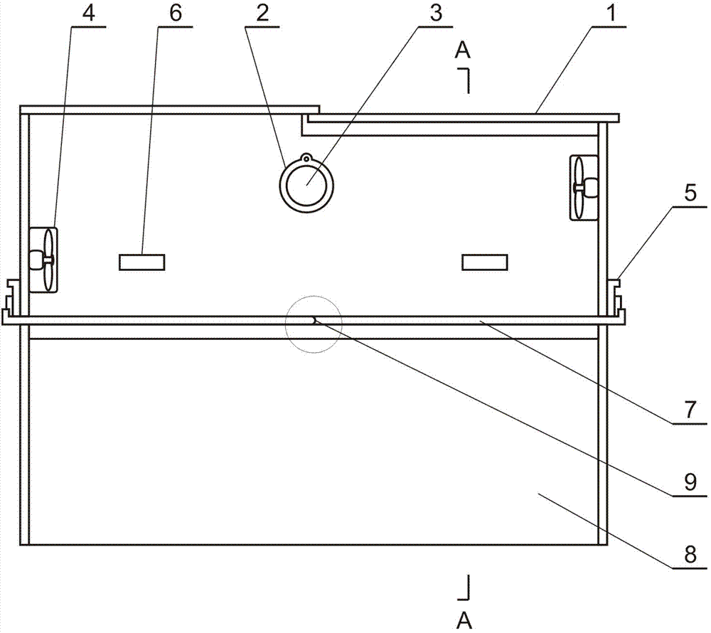 Micro-area closing apparatus for simulating atmospheric dust dry deposition