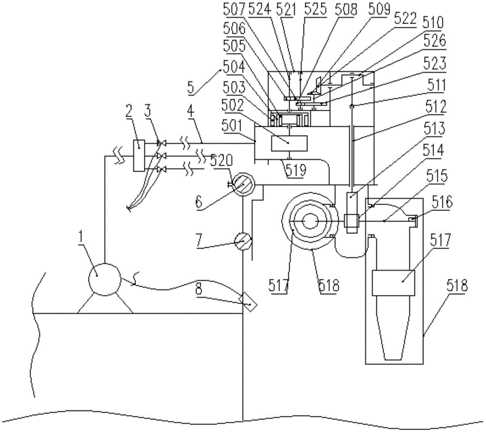 An anti-climbing hydraulic striking device for ships