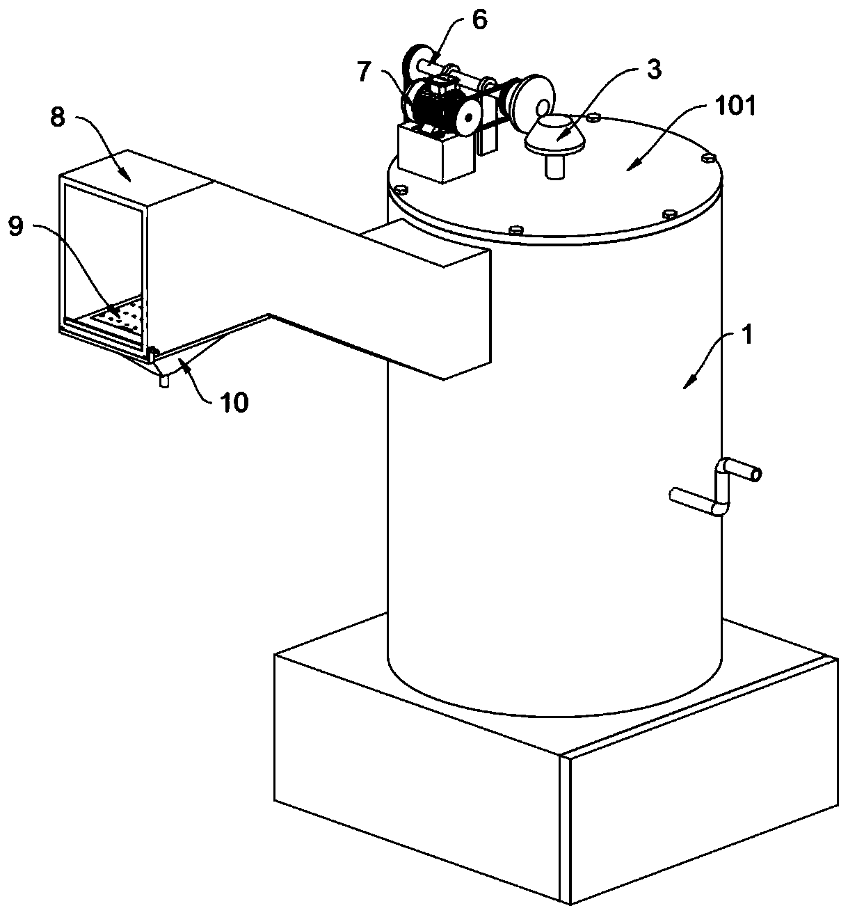 Heat accumulating type based incineration integrated equipment capable of circularly treating waste gas