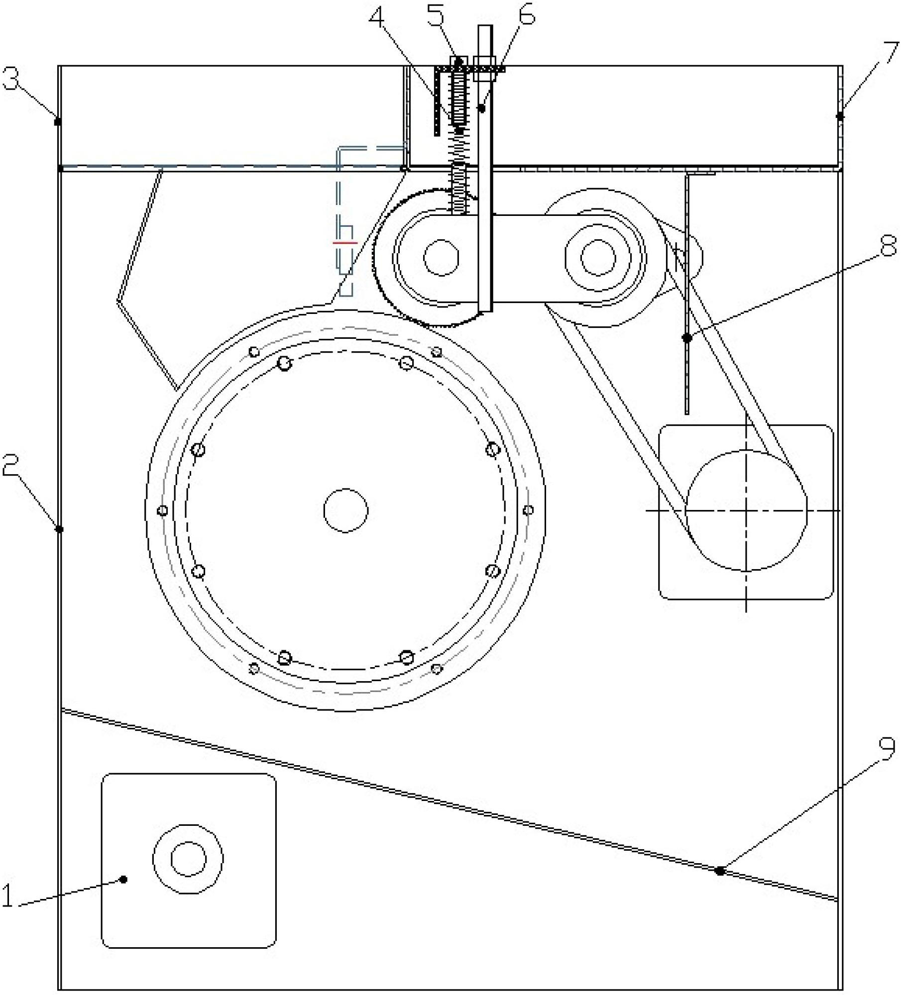 Rolling tube type Chinese chestnut opening machine