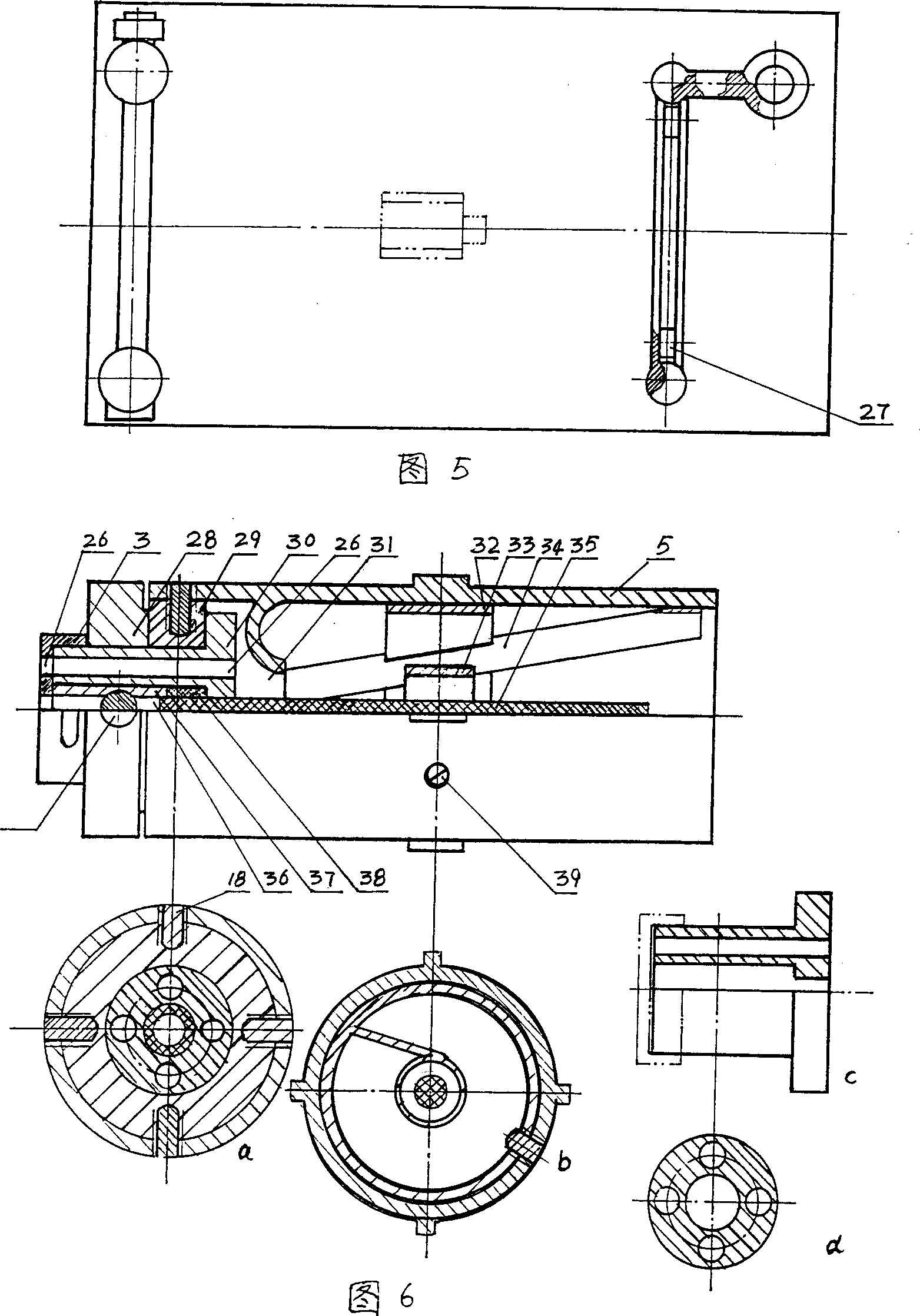 Internally heating baking oven