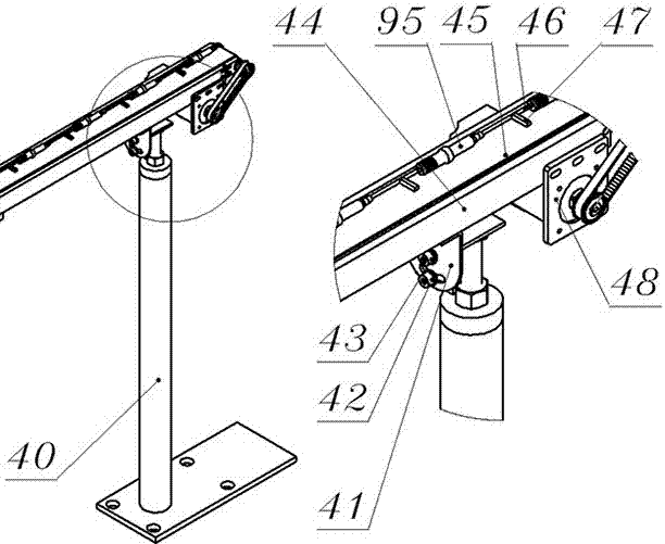 Six-shaft industrial robot automatic pot loading system for spark plug porcelain blank