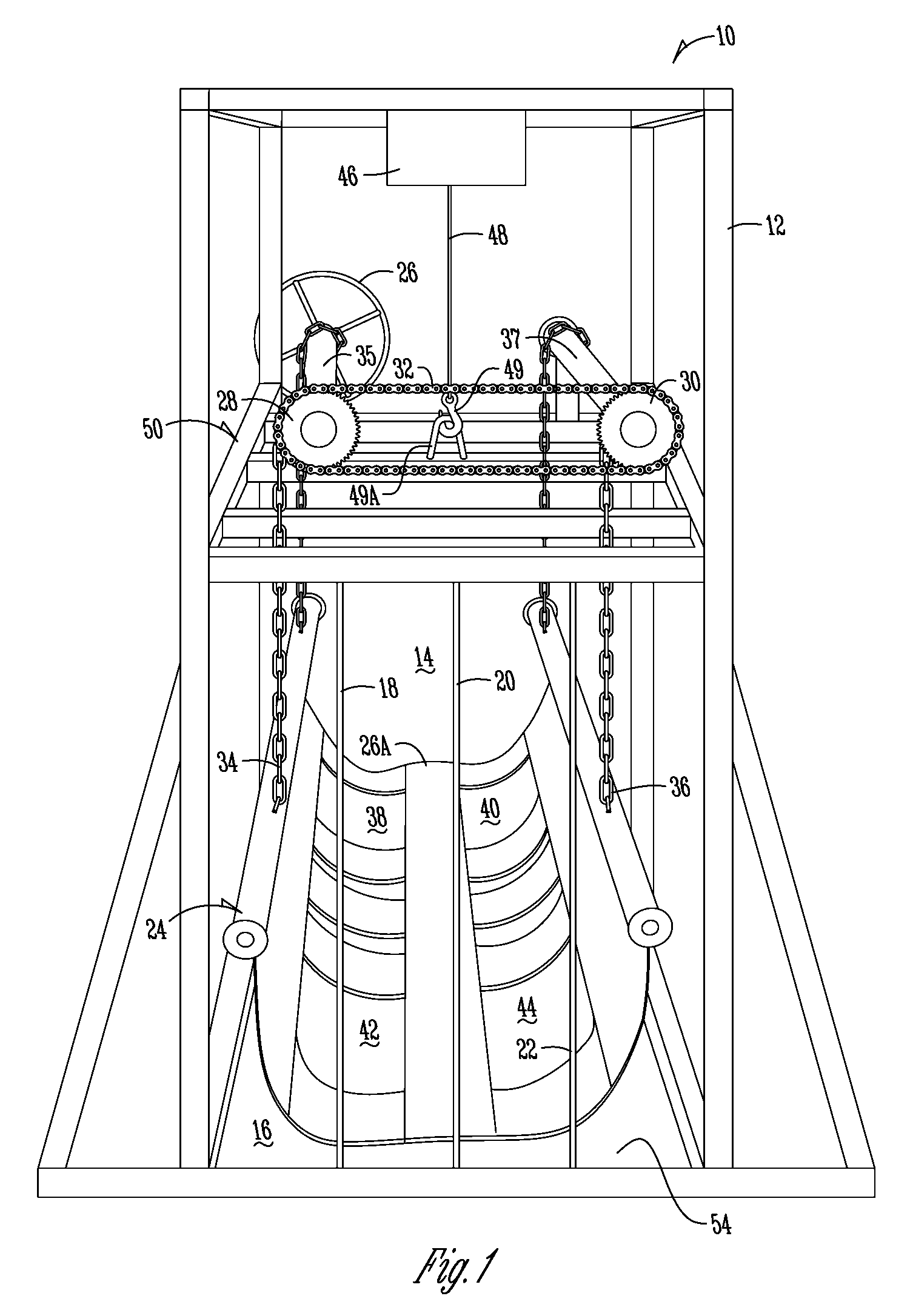 Sow chute and hoist