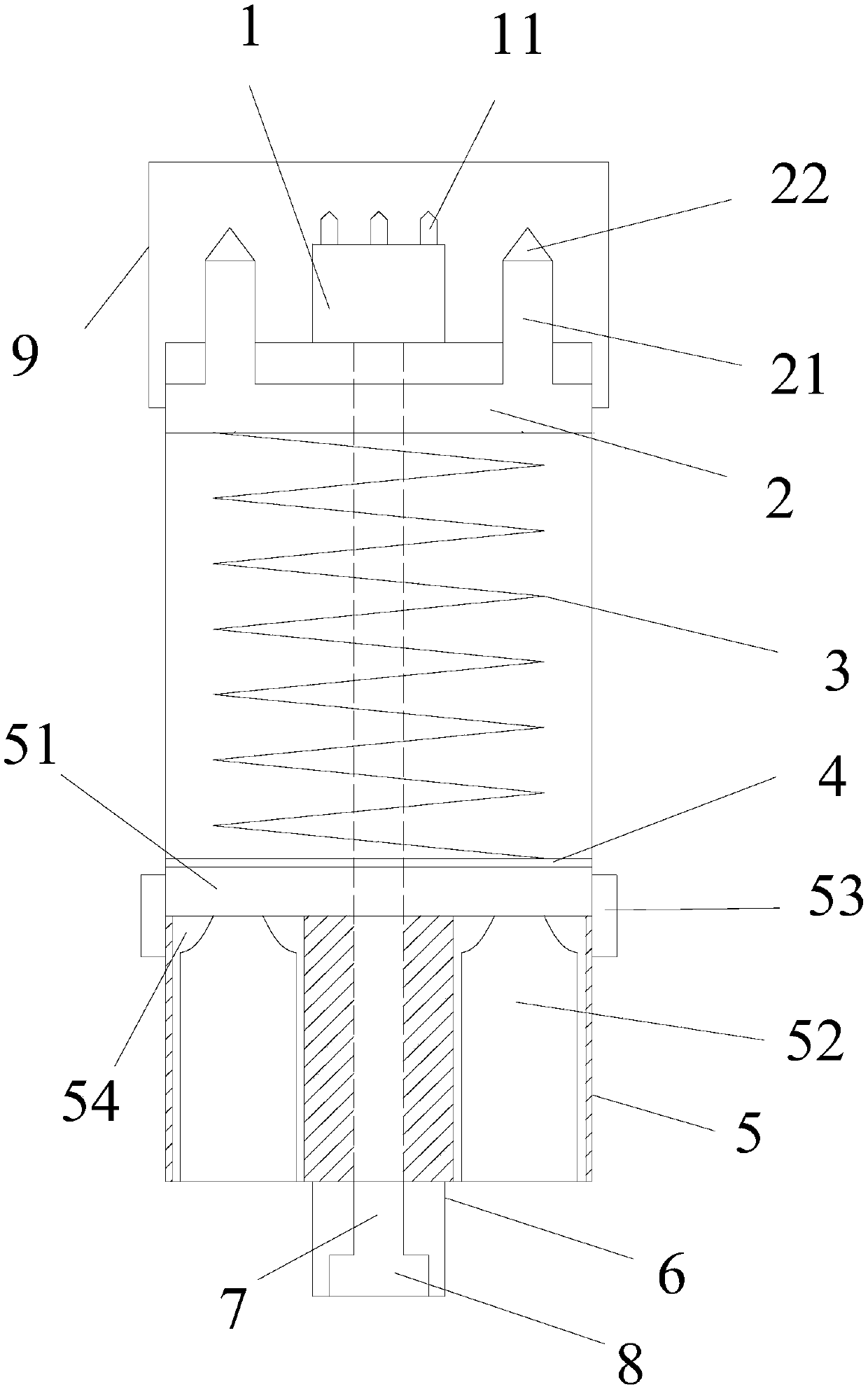 Wheel rotating pneumatic window breaker