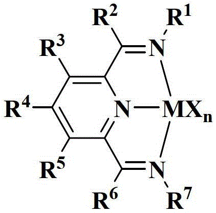 A kind of supported late transition metal catalyst for ethylene polymerization, preparation method and application