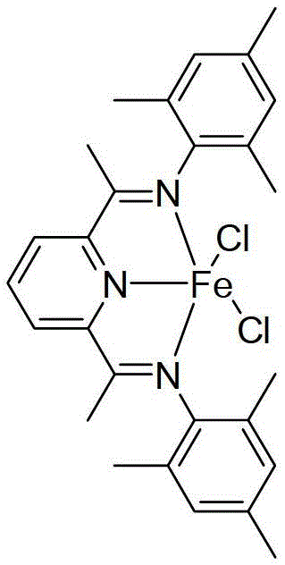 A kind of supported late transition metal catalyst for ethylene polymerization, preparation method and application