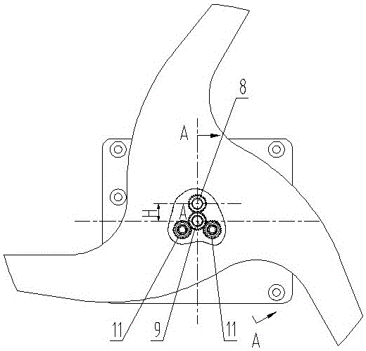 Drive device and application of blade star wheel in roadheader