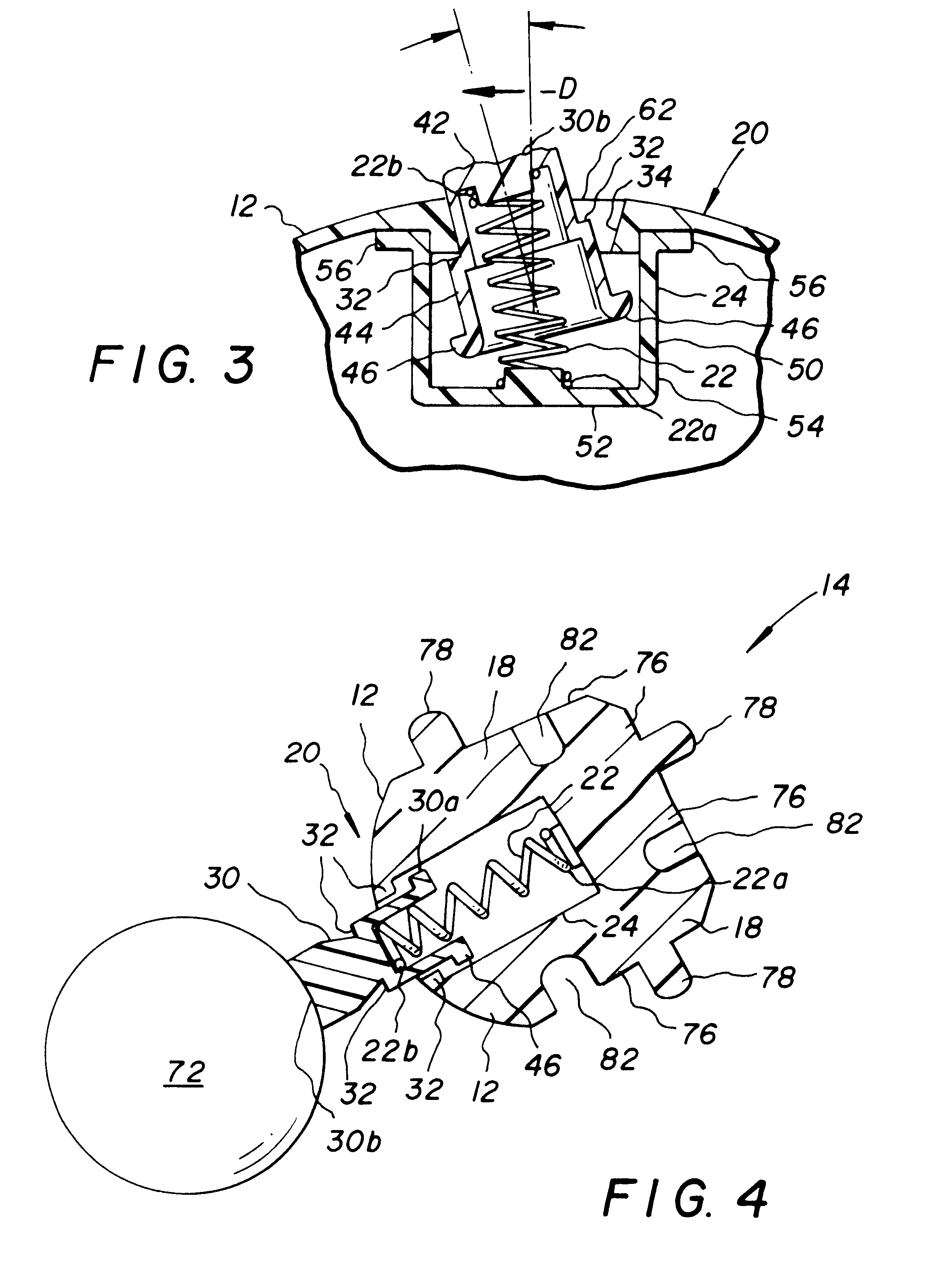 Toy comprising interconnected figures having directionally selectable spring-loaded propulsion mechanisms