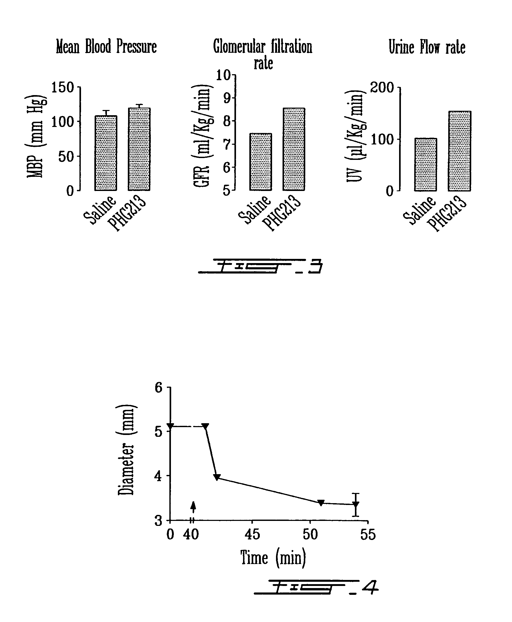 Compositions for treating abnormalities in glomerular filtration, patent ductus arteriosus and osteoporosis