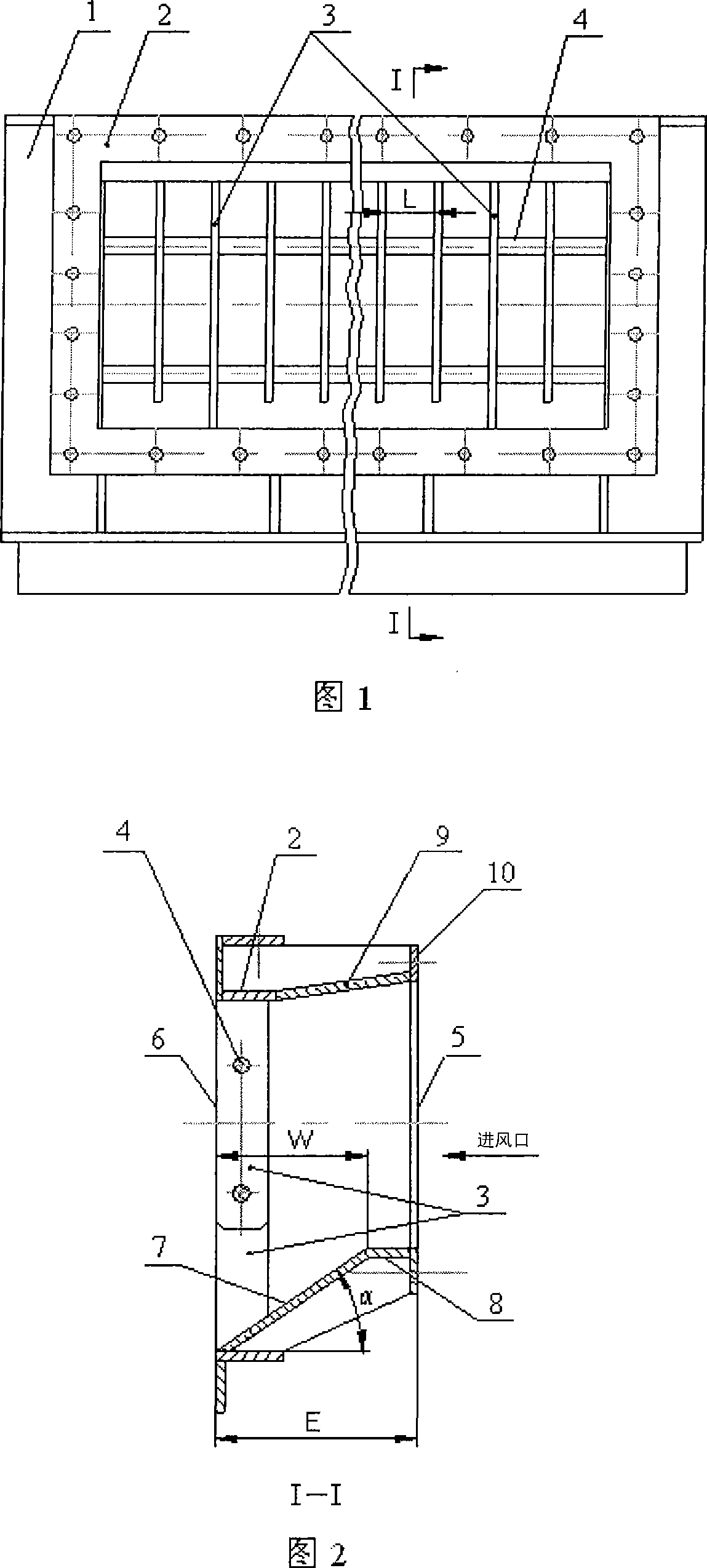 Block-resistant material air duct sealing plate used for ring cold machine