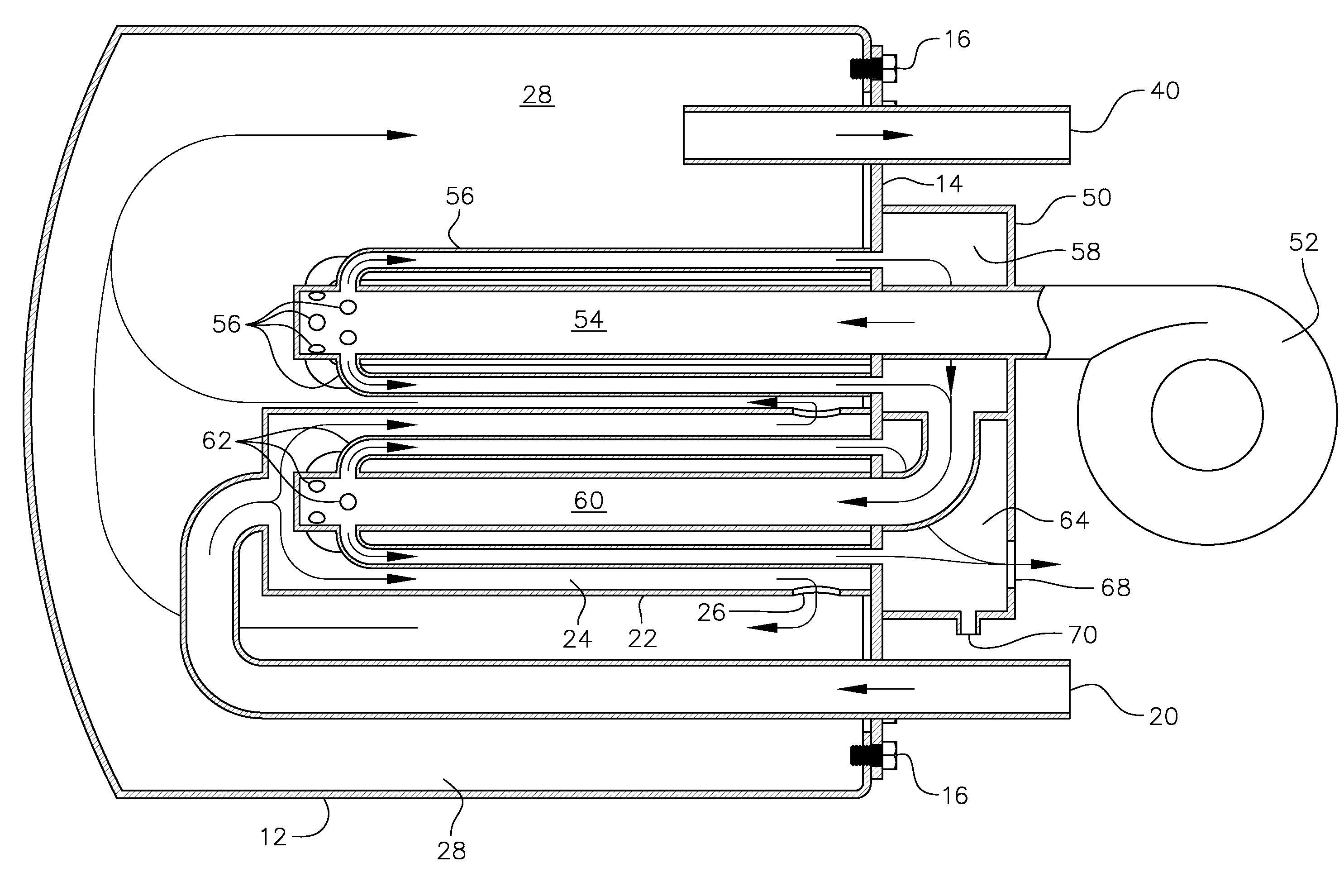 High efficiency water heater