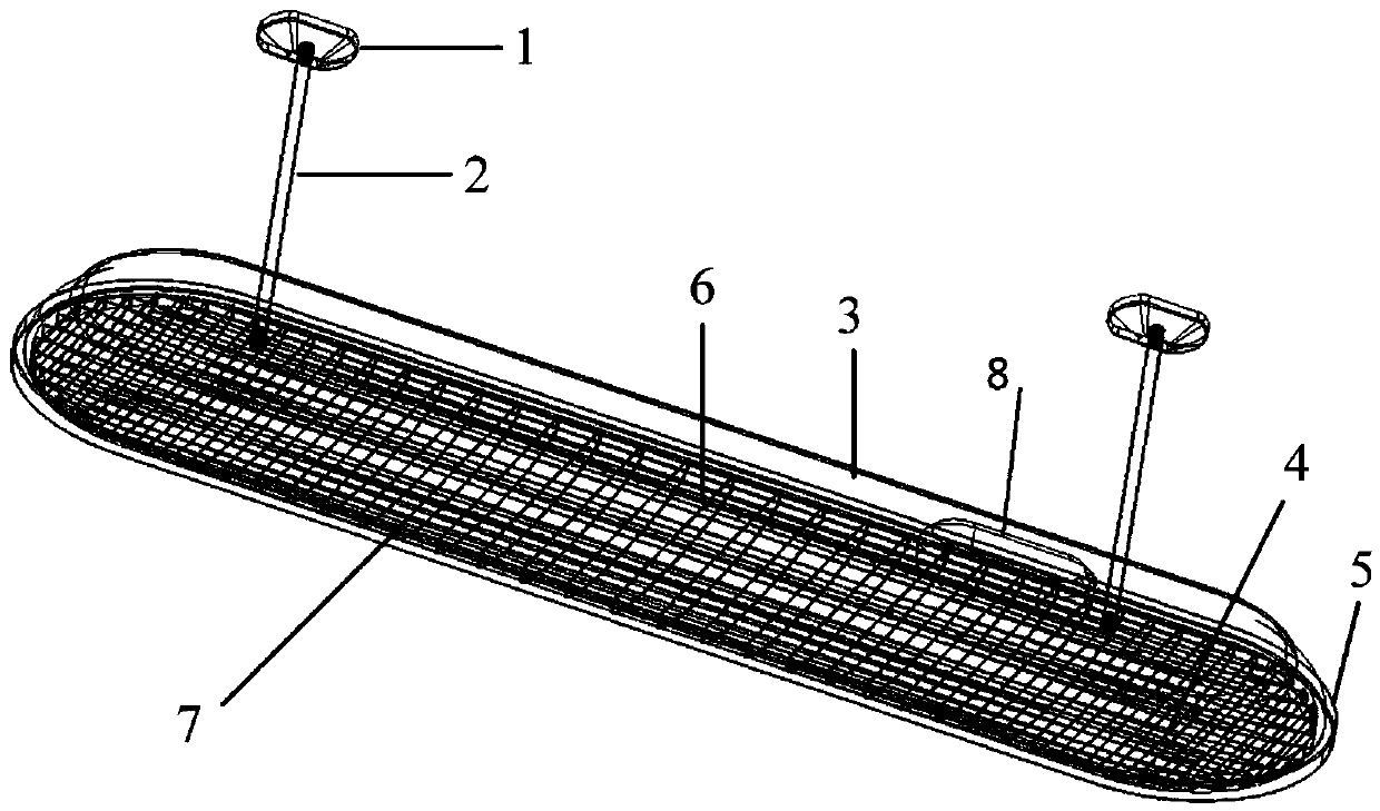 Anti-dazzle illumination lamp for classroom